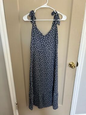 Abercrombie & Fitch Navy Dress with White Spot Print